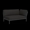 Houe - LEVEL Corner, right - Sooty grey. Fabric