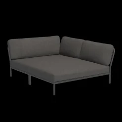 Houe - LEVEL Cozy Corner, right - Dark grey. Fabric