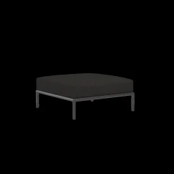 Houe - LEVEL Ottoman - Sooty grey. Fabric