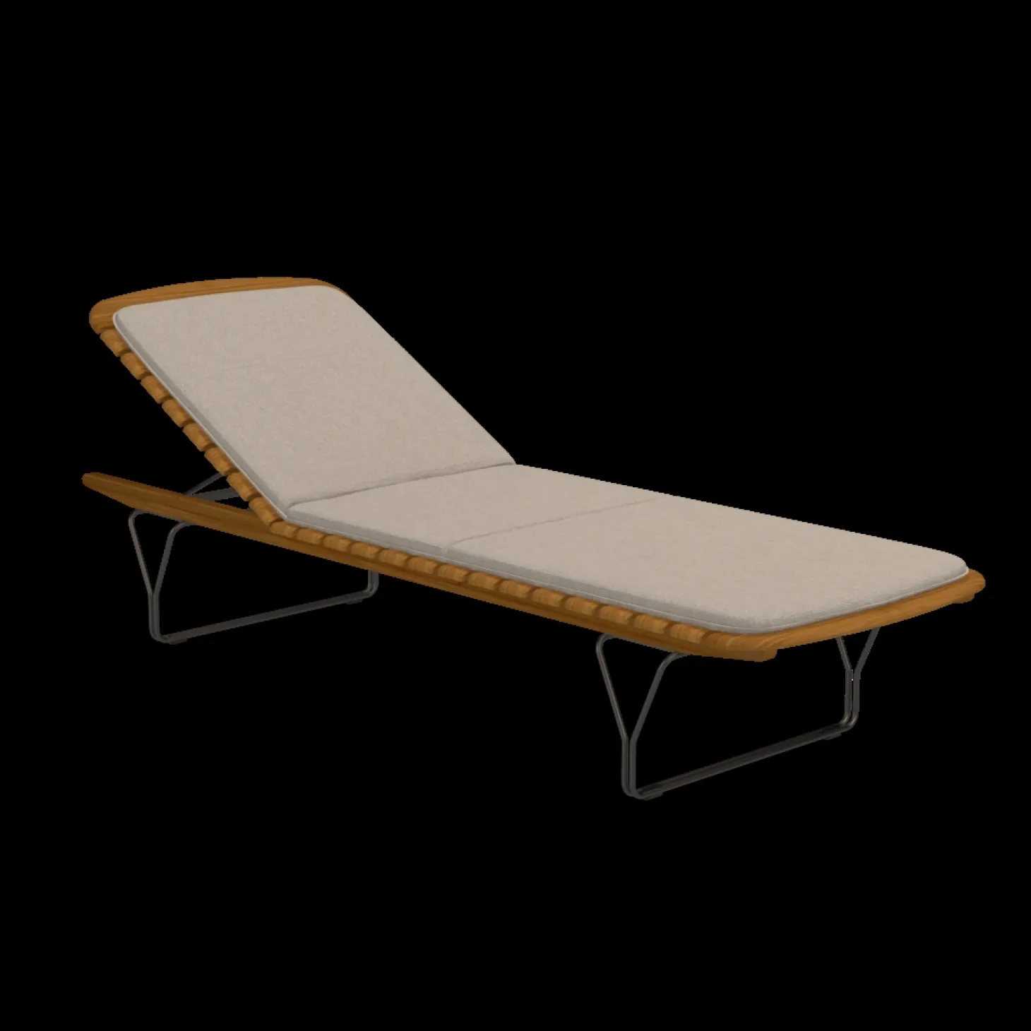 Houe - MOLO Sunbed Cushion - Ash. Fabric