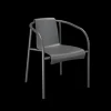 Houe - NAMI Dining chair with armrest - Dark grey