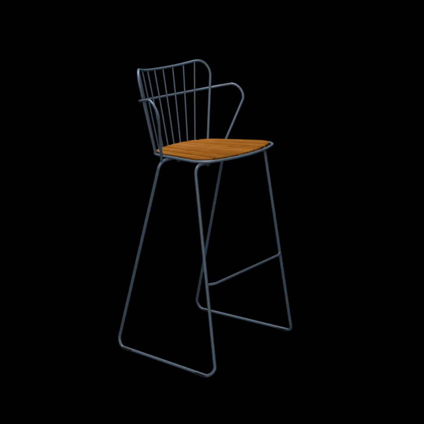 Houe - PAON Bar chair - Midnight. Seat