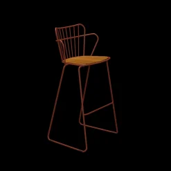 Houe - PAON Bar chair - Paprika. Seat