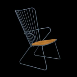 Houe - PAON Lounge chair - Midnight. Seat