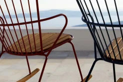 Houe - PAON Rocking chair - Pine green. Seat