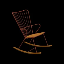 Houe - PAON Rocking chair - Paprika. Seat