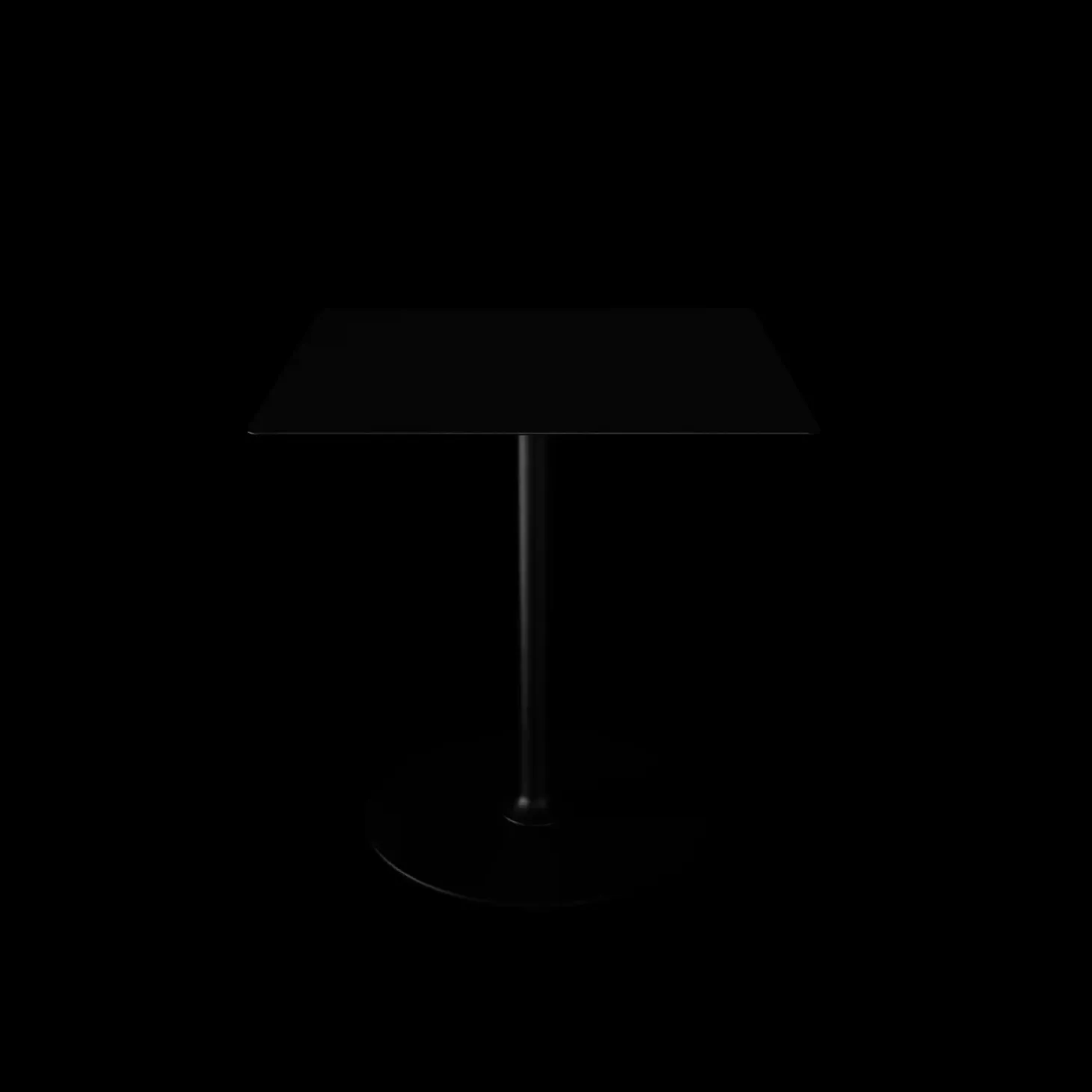 Houe - PICO Café table with round base, 700x700mm - Sort