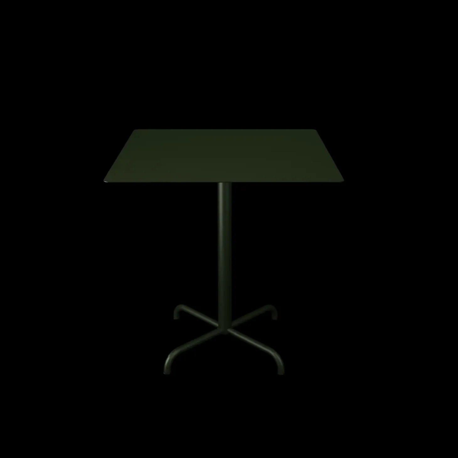 Houe - PICO Café table with 4 star base, 700x700mm - Oliven Grøn