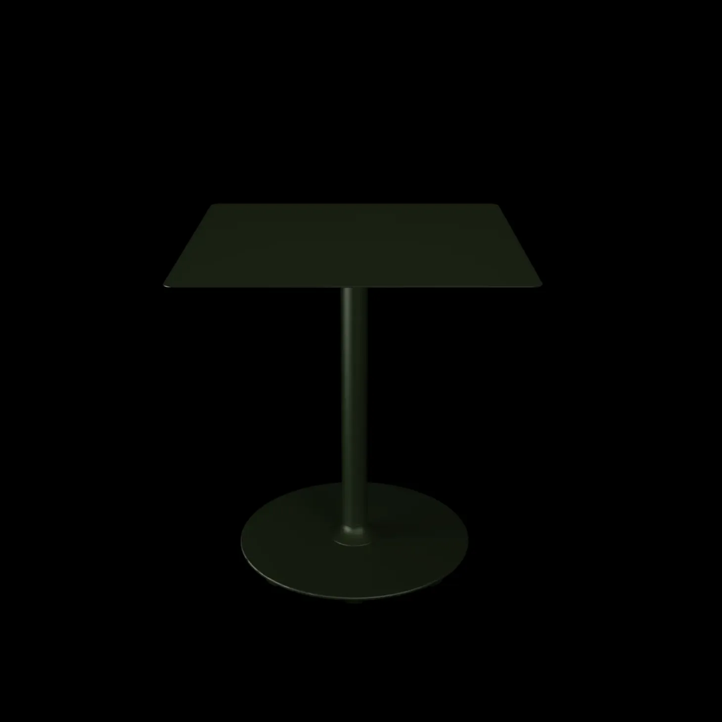 Houe - PICO Café table with round base, 700x700mm - Oliven Grøn