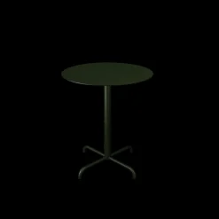 Houe - PICO Café table with 4 star base, Ø640 - Oliven Grøn