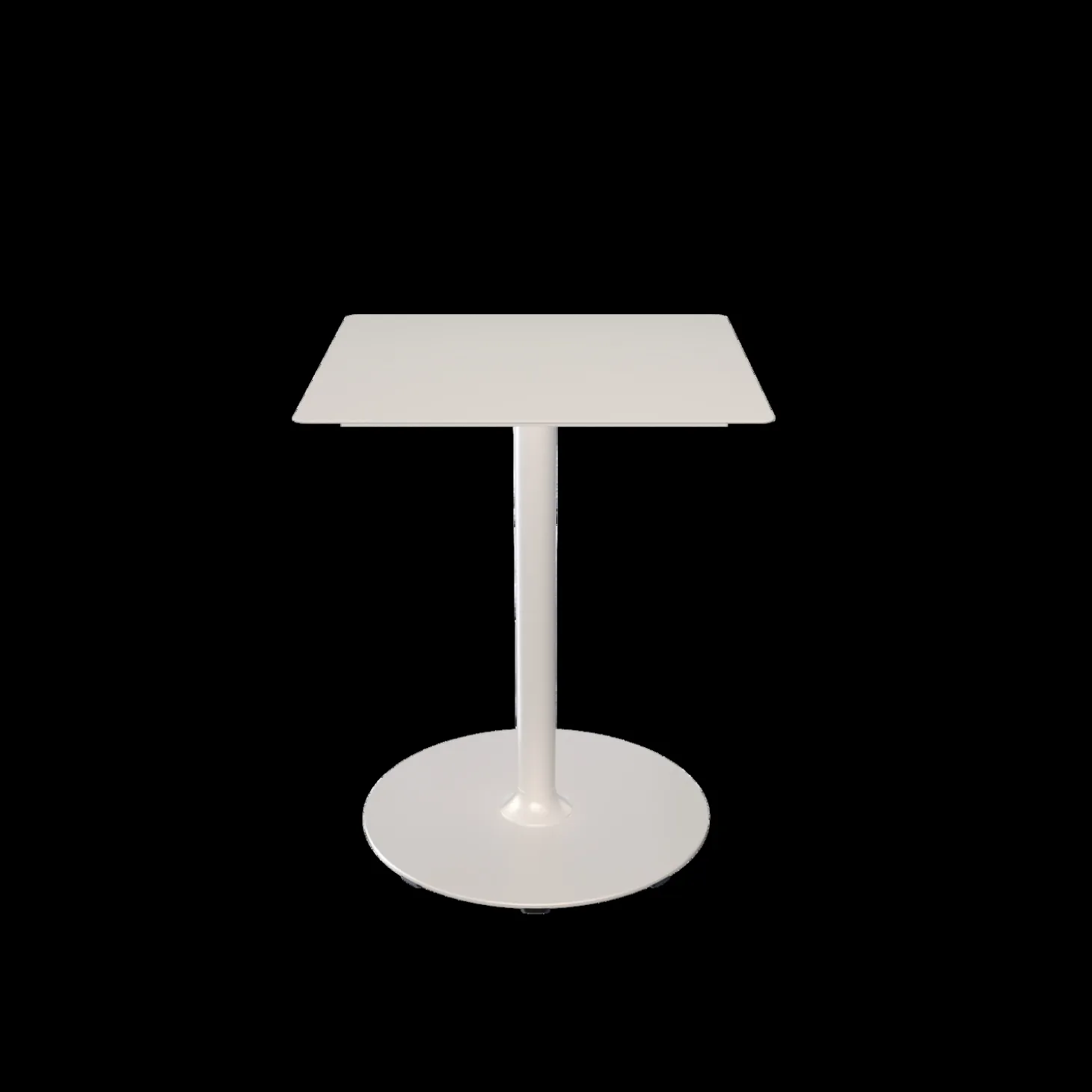 Houe - PICO Café table with round base, 600x600mm - Muted Hvid