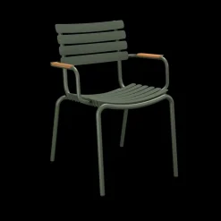 Houe - ReCLIPS Dining chair - Olive green. Armrest
