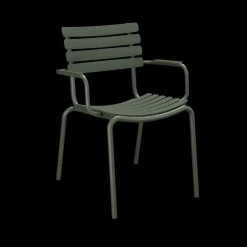 Houe - ReCLIPS Dining chair - Olive green. Armrest