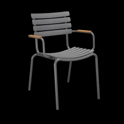 Houe - ReCLIPS Dining chair - Dark grey. Armrest