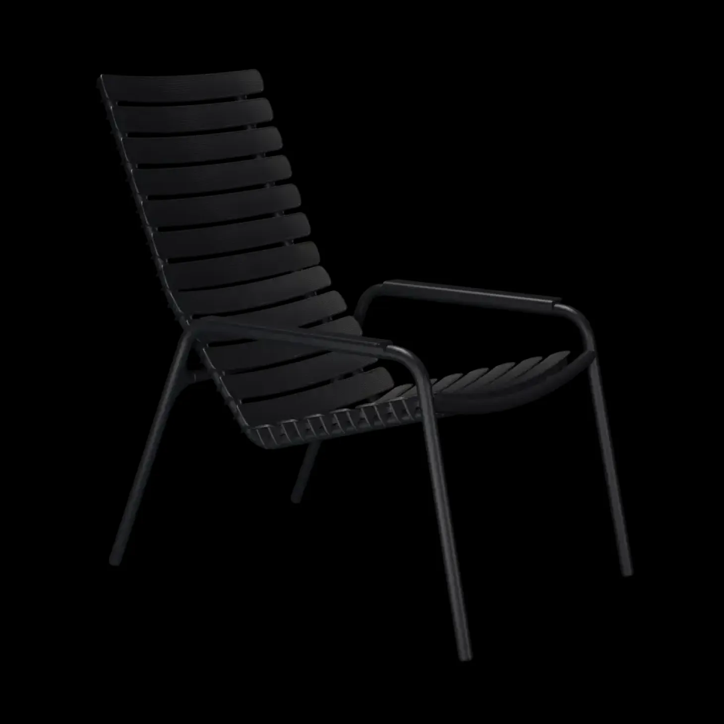 Houe - ReCLIPS Lounge chair - Black. Armrest