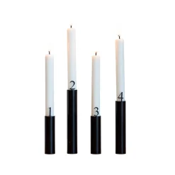 Hove Home - Adventstal til lysestager - Black Powder Coated Steel