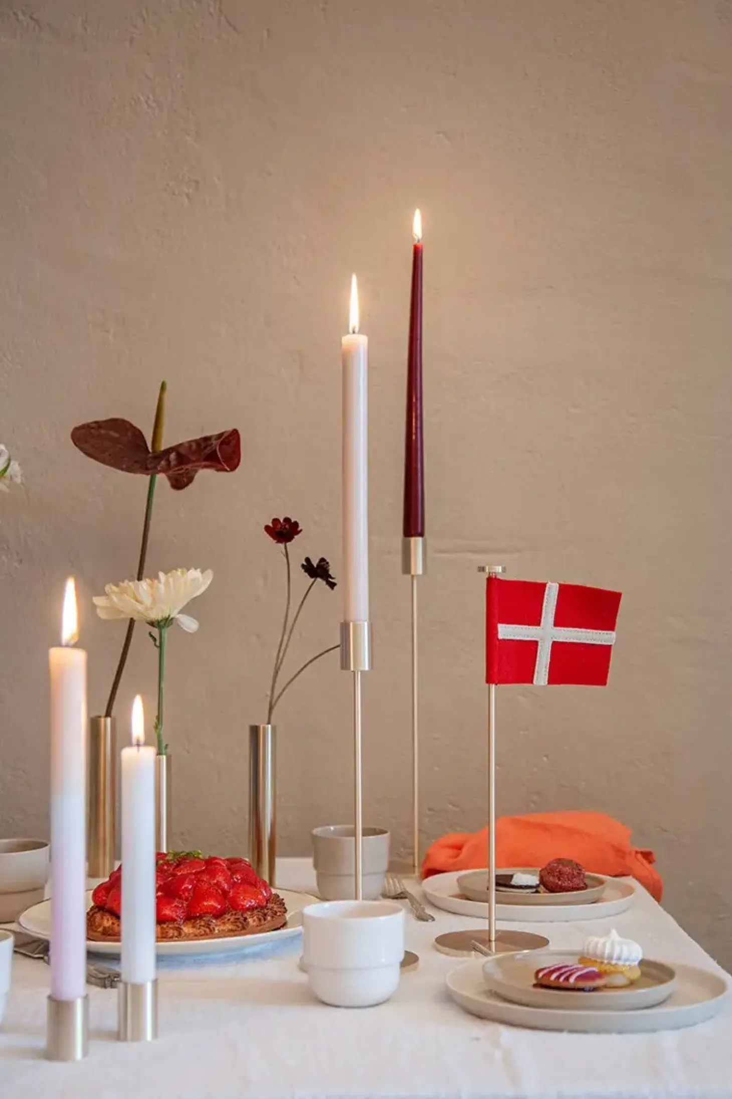 Hove Home - High Light lysestage - Rustfrit stål - H28 cm
