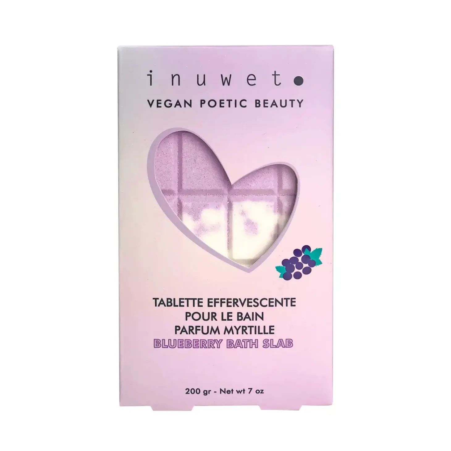 Inuwet - Brusetabletter til badet - Blåbær