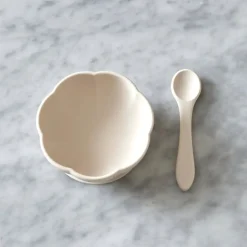 Jack o Juno - Skål og Ske Sæt - Poppy in Bloom - Bowl & Spoon Set