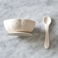 Jack o Juno - Skål og Ske Sæt - Poppy in Bloom - Bowl & Spoon Set