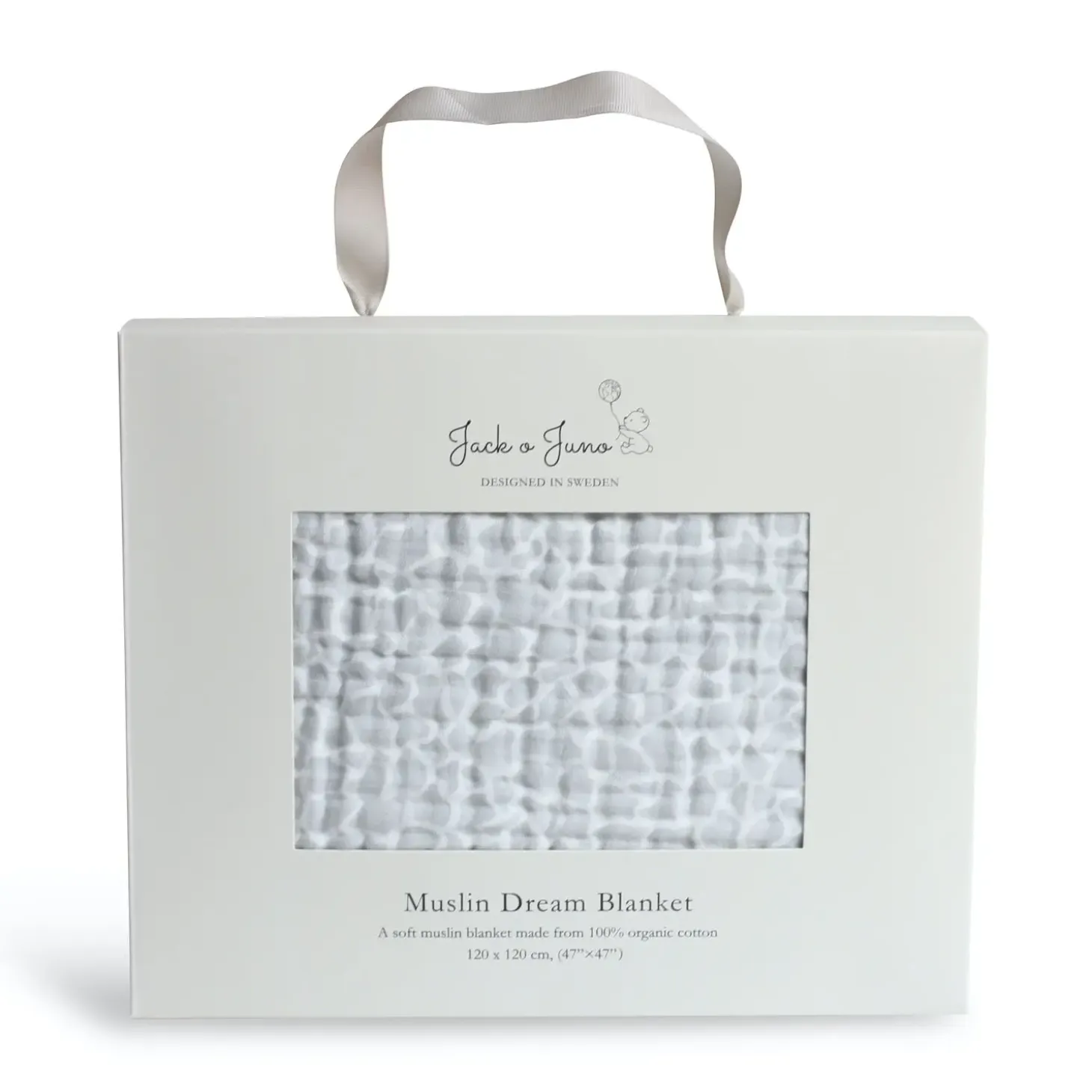 Jack o Juno - Tæppe - Dream Blanket (thick 6-layer muslin blanket) - Hvid