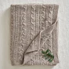 Jack o Juno - Tæppe - Knitted Merino Wool Blanket - Lys Brun - 80x100 cm