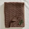 Jack o Juno - Tæppe - Knitted Merino Wool Blanket - Brun