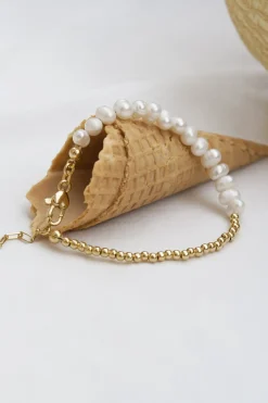 Jukserei - Capri Perle Armbånd - Guld