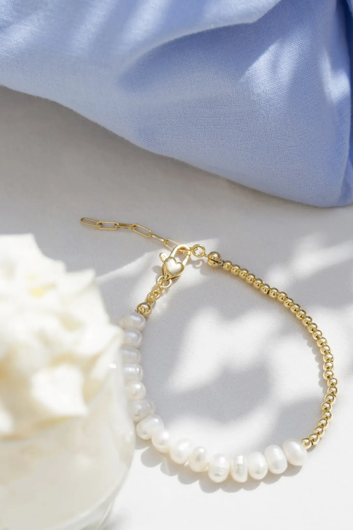 Jukserei - Capri Perle Armbånd - Guld