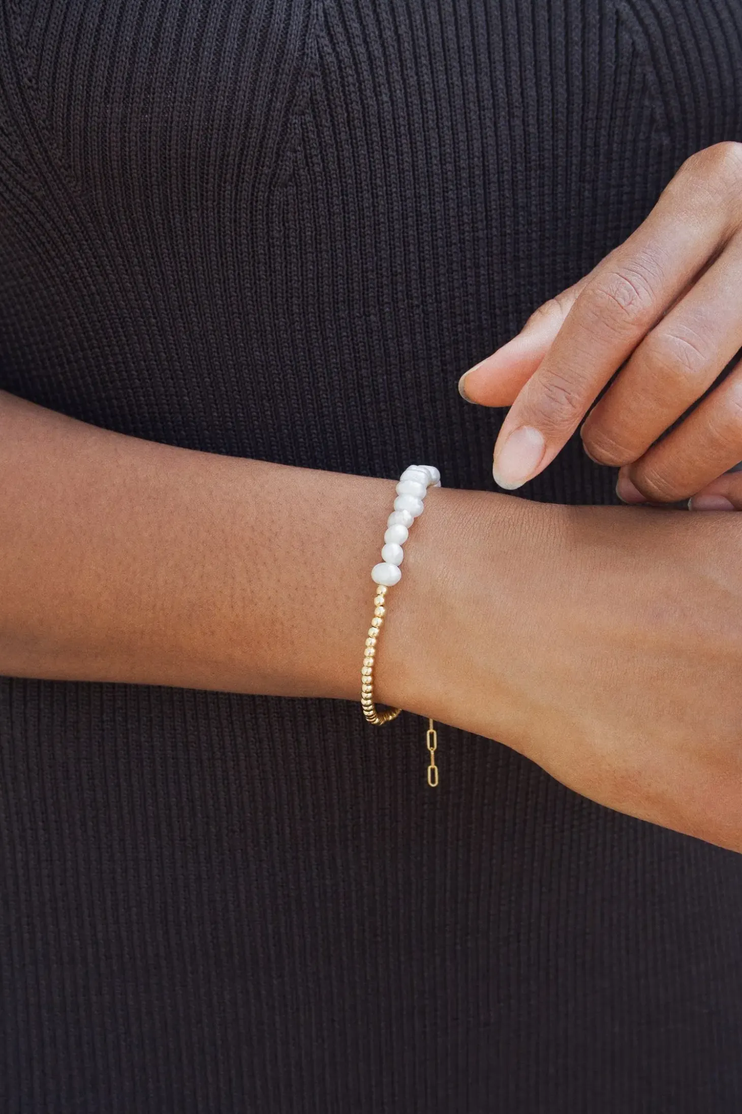 Jukserei - Capri Perle Armbånd - Guld