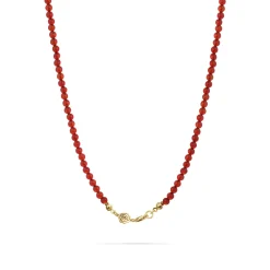 Jukserei - Halskæde - Rose Carnelian - Guld