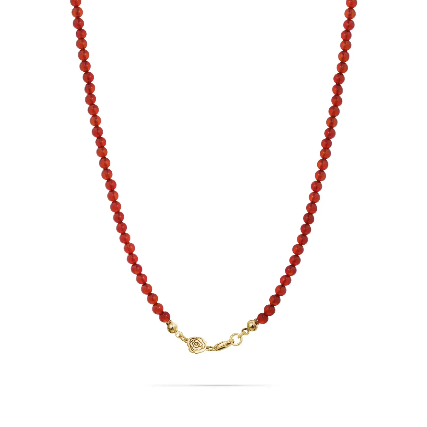 Jukserei - Halskæde - Rose Carnelian - Guld
