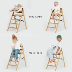 KAOS - Højstol - KAOS KLAPP® - Sammenklappelig - Eg