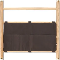 KAOS - Organizer i tekstil til ribbevæg - dark grey
