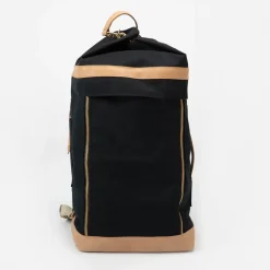 KAOS - Rygsæk, Weekend bag - 40 Liter - 28x50x28 cm - Sort med læder