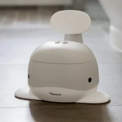 Kindsgut - Potty Training Toilet - Hval - Lys grå
