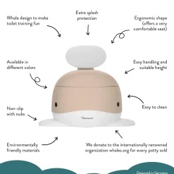 Kindsgut - Potty Training Toilet - Hval - Sand