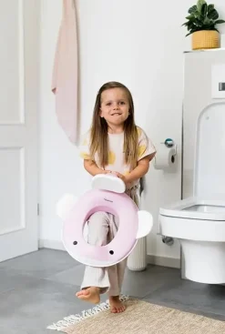 Kindsgut - Toiletsæde til børn - Hval - Pink