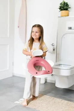 Kindsgut - Toiletsæde til børn - Hval - Dusty Pink