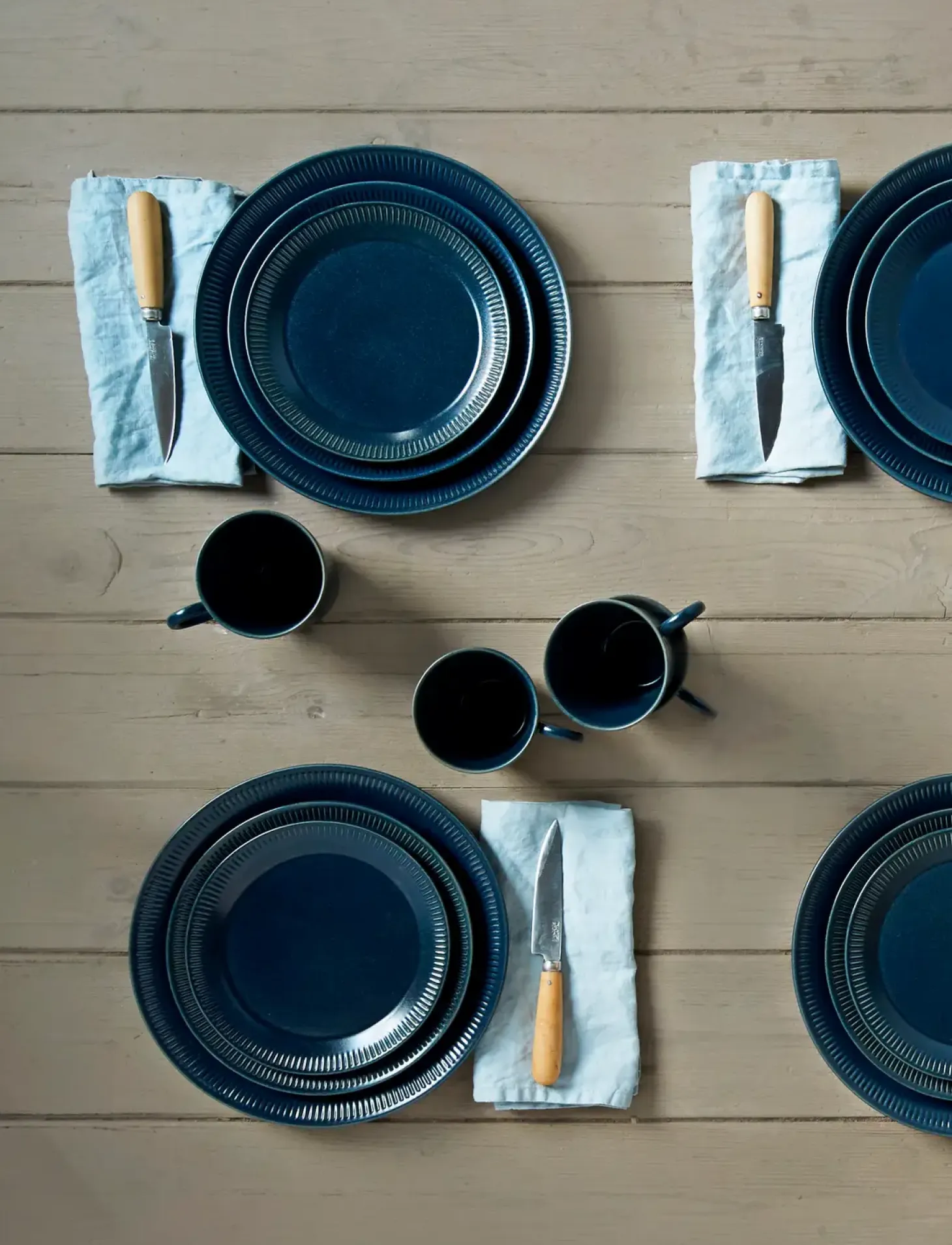 Knabstrup Keramik - krus, stort H 9 cm blue