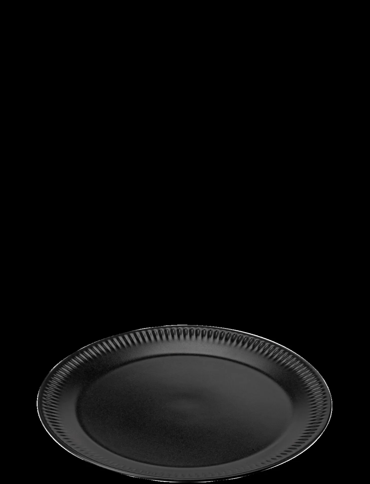 Knabstrup Keramik - tallerken Ø 22 cm black