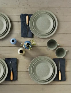 Knabstrup Keramik - tallerken Ø 19 cm olive