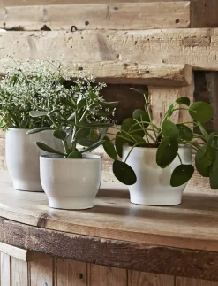 Knabstrup Keramik - urtepotteskjuler Ø 14.5 cm white