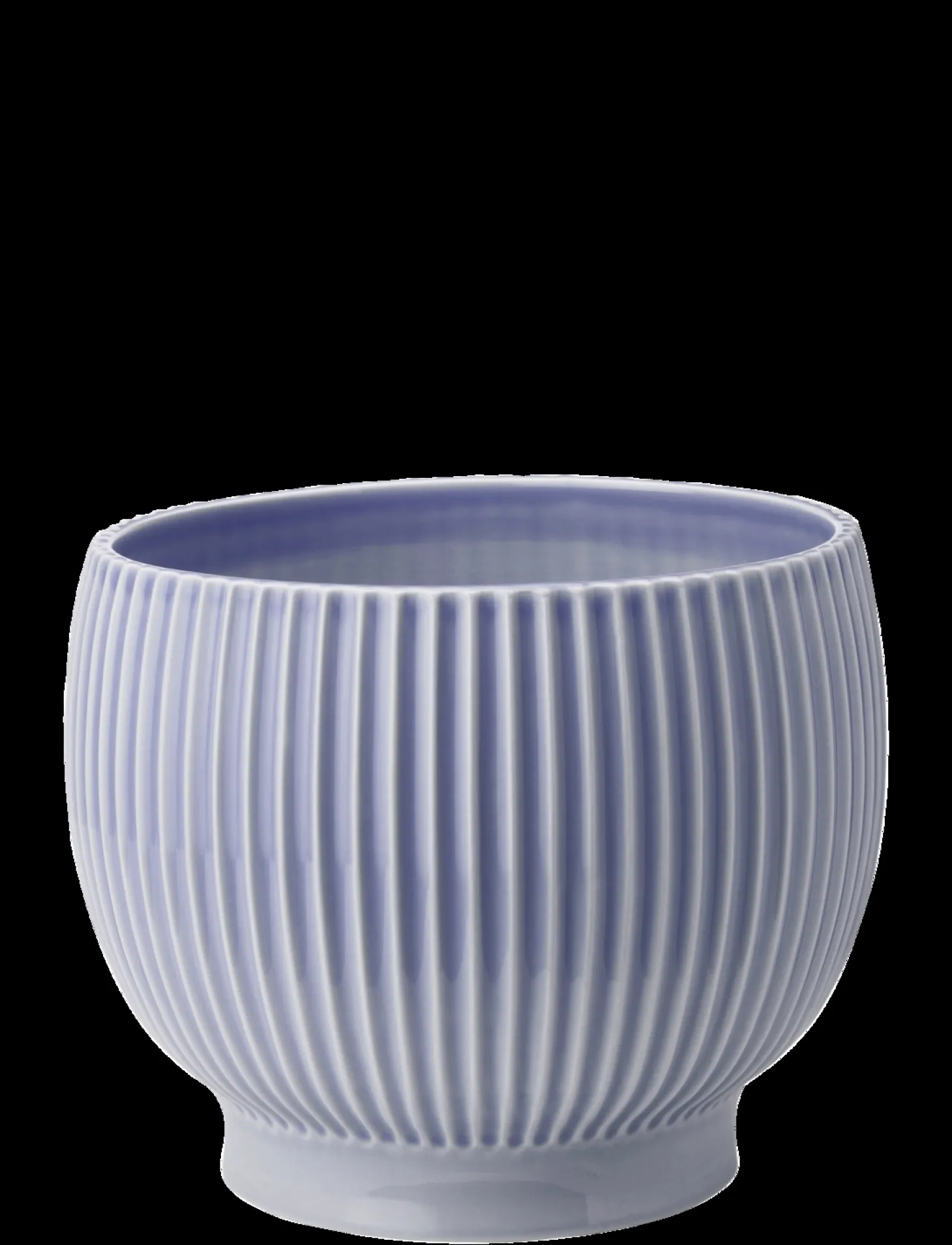 Knabstrup Keramik - urtepotteskjuler Ø 18 cm ripple lavender