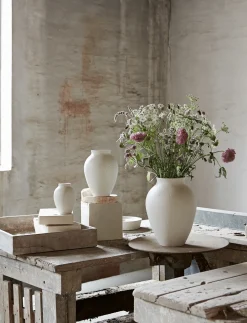 Knabstrup Keramik - vase H 12.5 cm white