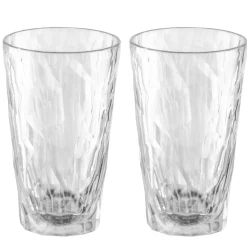 Koziol - Club No. 6 Superglas - Plastik Glas - Transparent - Sæt af 2 stk.