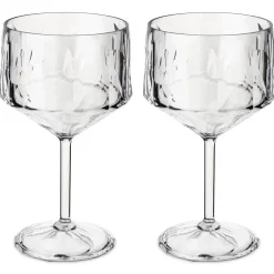 Koziol - Plastik Glas - Superglas Club No. 15 - Transparent - Sæt af 2 stk.