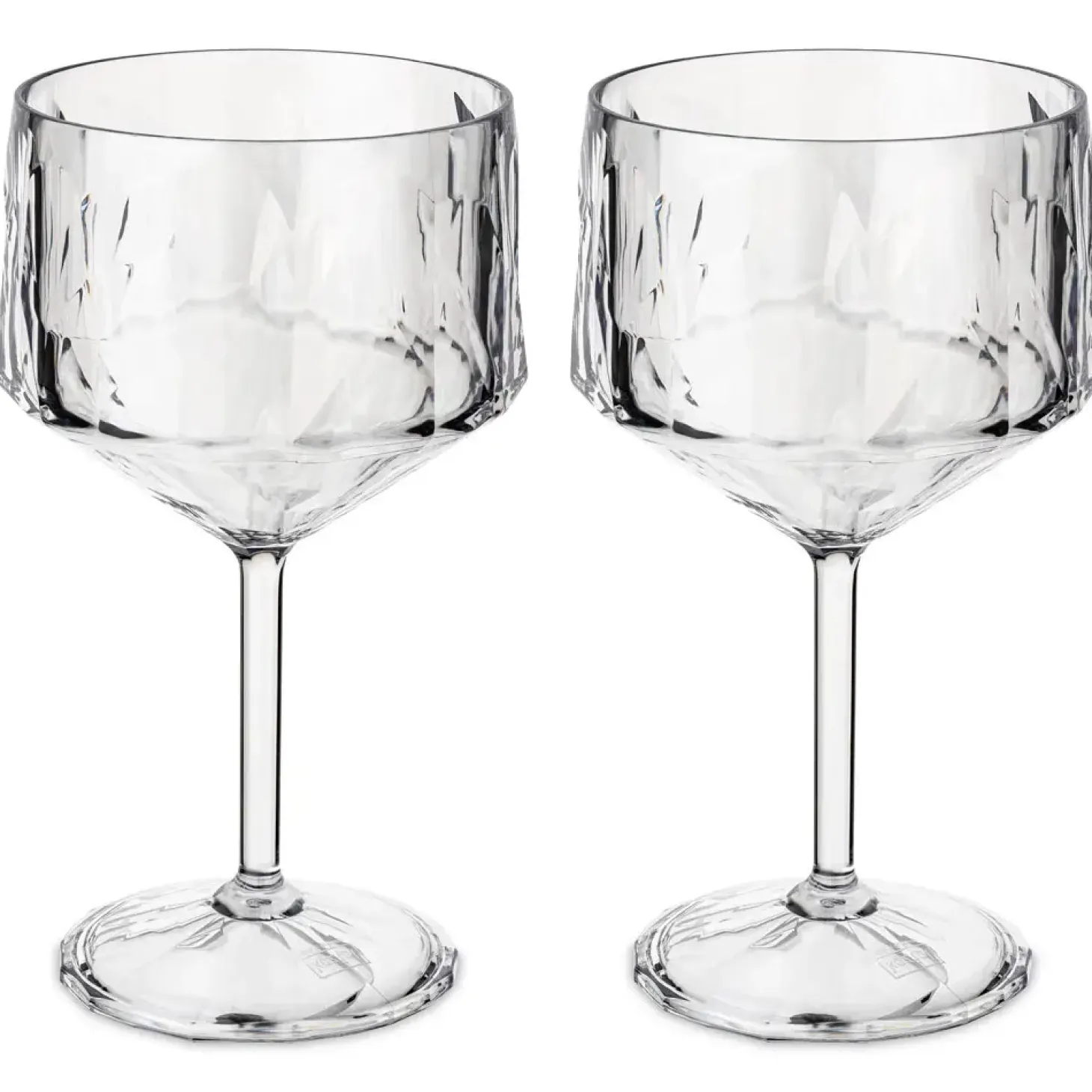 Koziol - Plastik Glas - Superglas Club No. 15 - Transparent - Sæt af 2 stk.