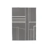 Kristina Dam - Architecture Throw, Sort Melange/Off-White