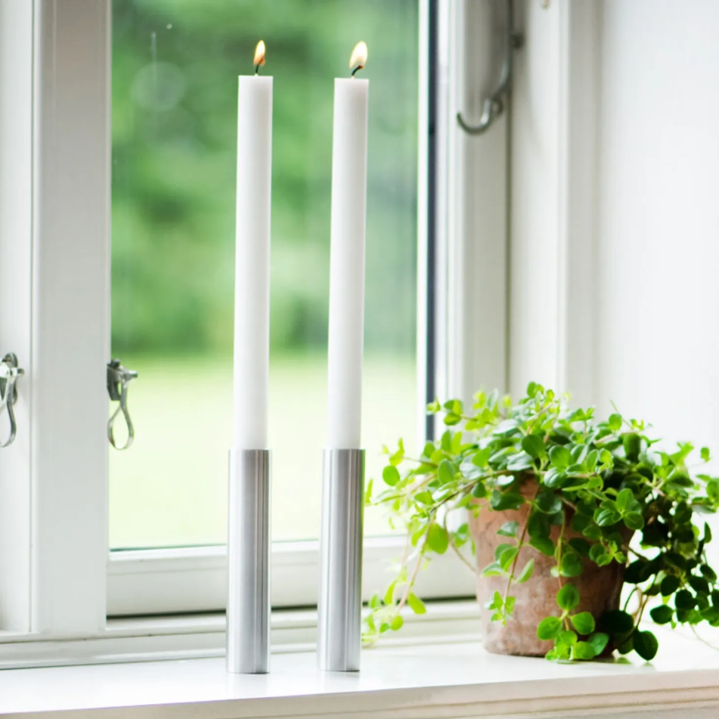 Kunst Industrien - Slim Light lysetage rustfri stål - Højde 17 cm